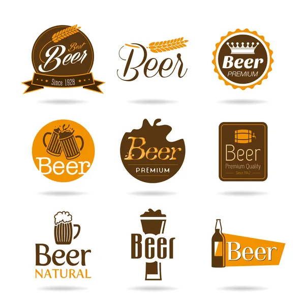 Conjunto de ícone de cerveja — Vetor de Stock