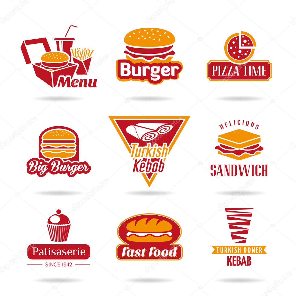 Fast food icons