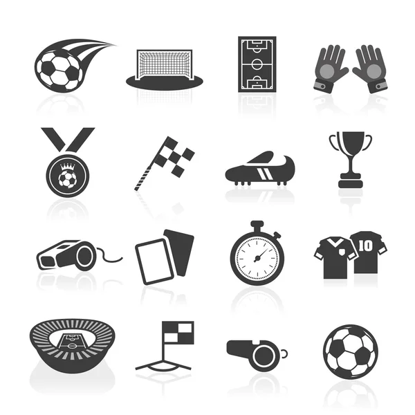 Soccer icon set. — Stock Vector