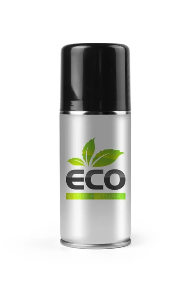 Eco spray med urklippsbana. — Stockfoto