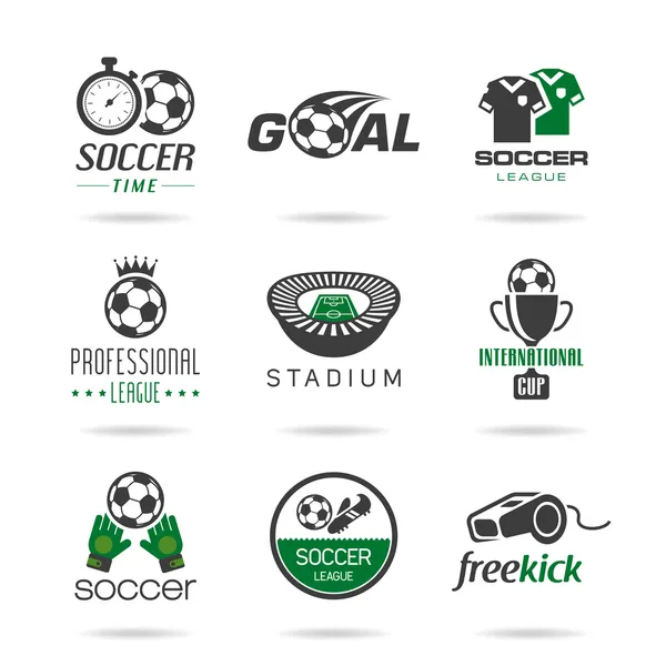 Conjunto de ícones de futebol - 2 — Vetor de Stock
