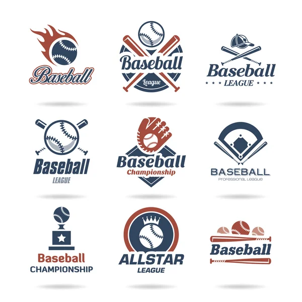 Set di icone di baseball - 3 — Vettoriale Stock