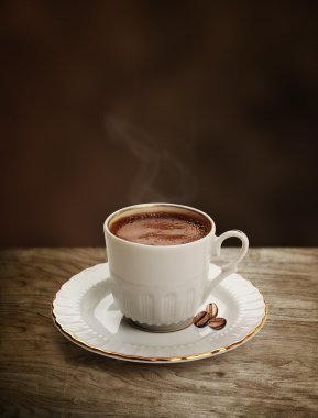 Cup of Turkish coffee with clipping path