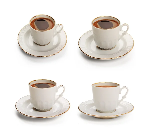 Conjunto de café turco com caminho de recorte — Fotografia de Stock