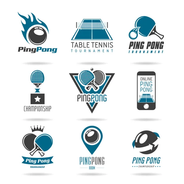 Ping pong Icon set - 3