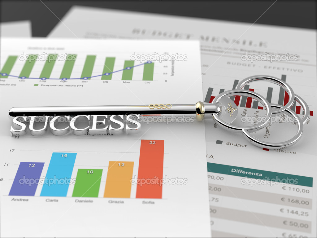 Key to Success - Financial Report Black