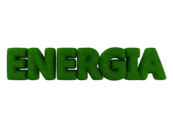 Energiya çim word (İtalyanca) — Stok fotoğraf