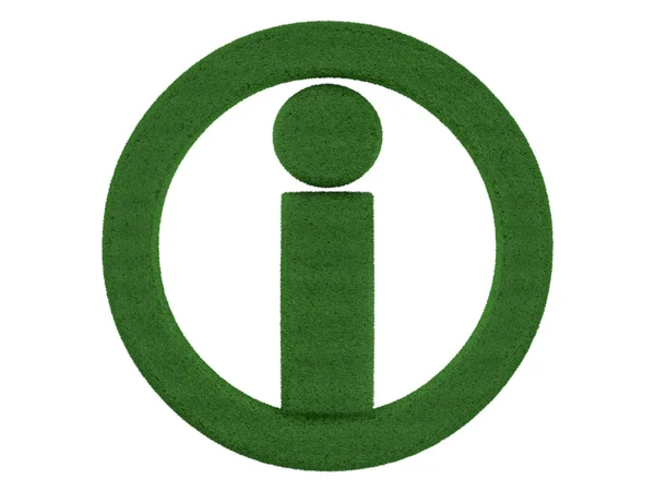 Grass Info Symbol — Stock Photo, Image