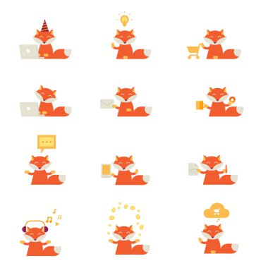 red fox ile simge kümesi