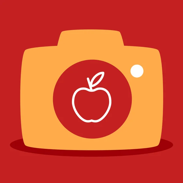 Apple camera — Stockvector