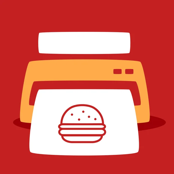 Hamburger afbeelding — Stockvector