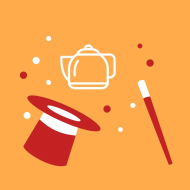 şapka büyücü su ısıtıcısı. 