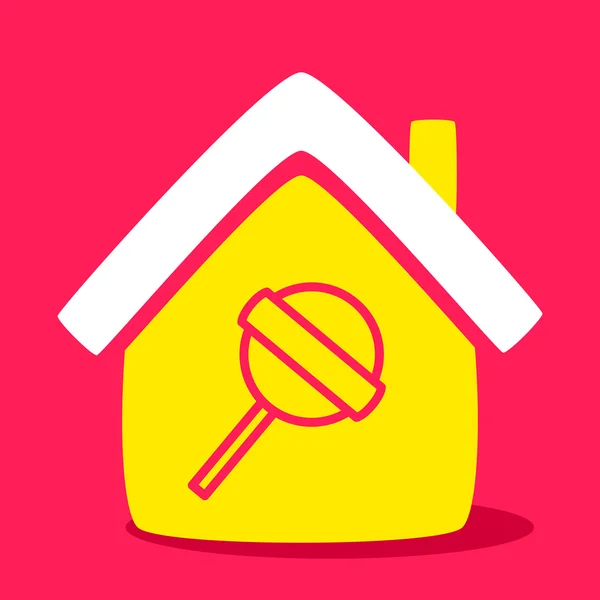 House with a  Lollipop. — Stock Vector