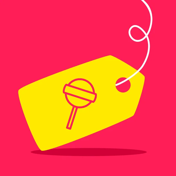 Этикетка с Lollipop — стоковый вектор