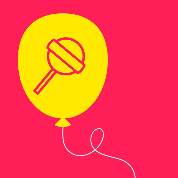 Ballon avec une sucette . — Image vectorielle
