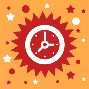 yıldız işareti ile bir saat. 