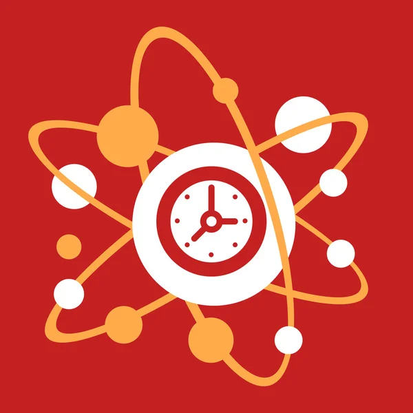 La composition moléculaire d'une horloge . — Image vectorielle