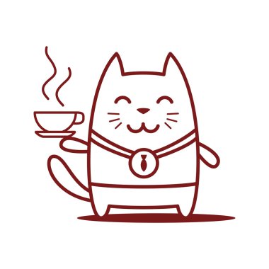 bir fincan kahve holding madalya kazanan