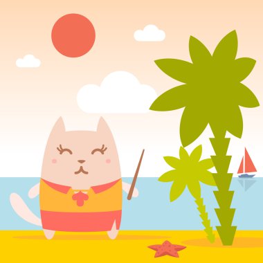 karakter öğretmen bir kadın takım elbise içinde renkli düz