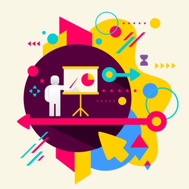 bir işaretçi ile insan