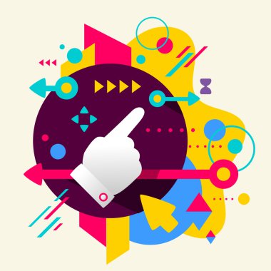 işaret parmağı gösterir