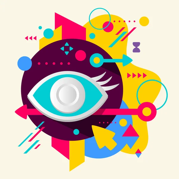 Signo ocular — Vector de stock