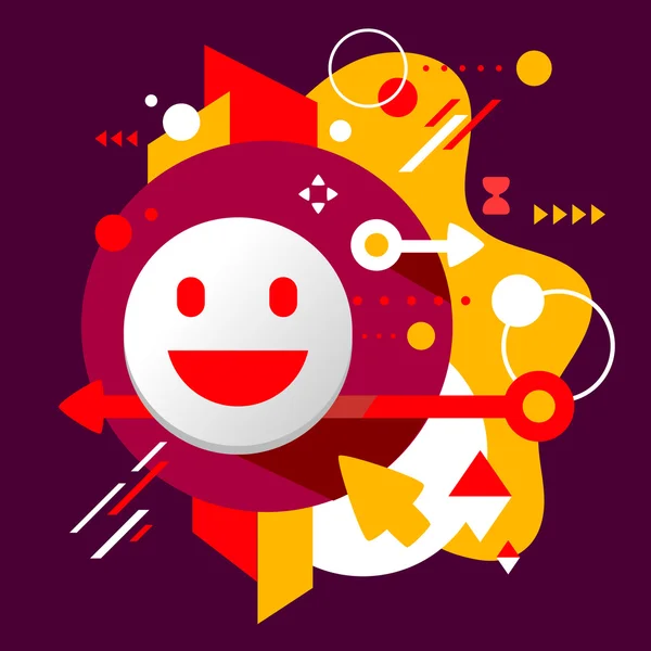 Signo de sonrisa — Vector de stock