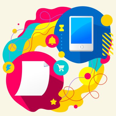 kağıt belge ve hareket eden telefon