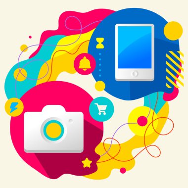 fotoğraf kamera ve cep telefonu