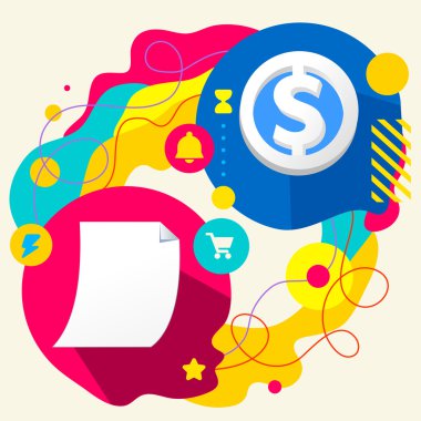 kağıt belge ve dolar işareti