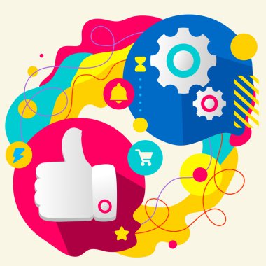 başparmak yukarıya ve Dişliler