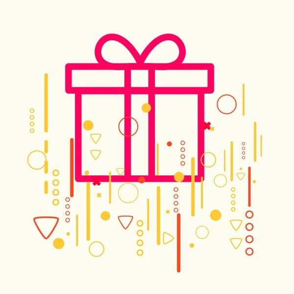 Caja de regalo — Vector de stock