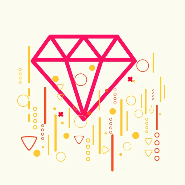 Diamante — Vector de stock