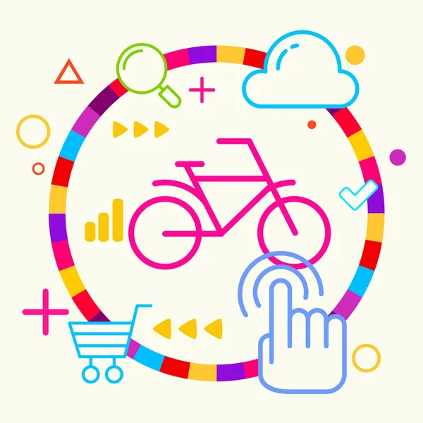 Bicycle — Stock Vector