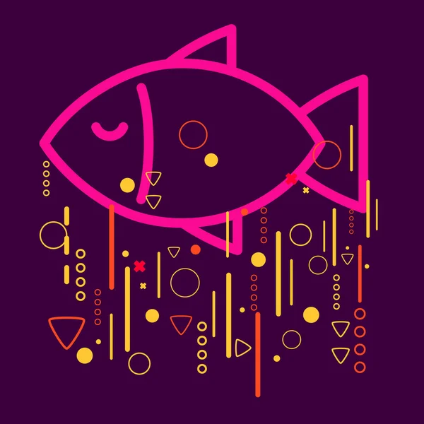 Pescado. — Vector de stock