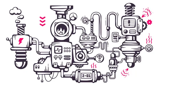 Endüstriyel arka planını çalışma mekanizması