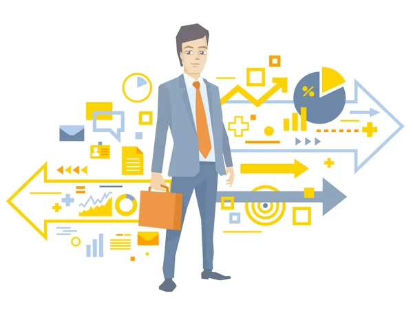 vektör çizimi ceket avukat bir adam portresi wi