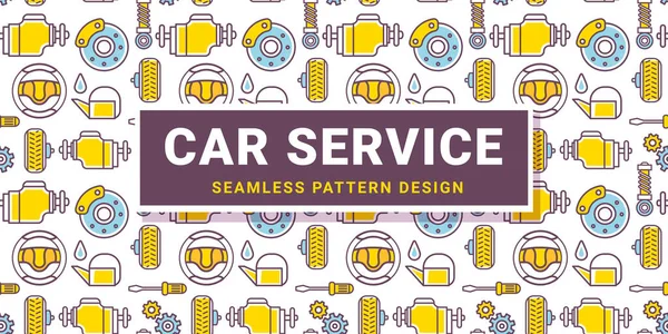 Ilustração Horizontal Vetor Parte Diferente Carro Fundo Branco Design Estilo — Vetor de Stock