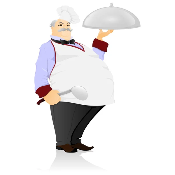 bir tepsi ile cook