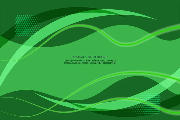 スタイリッシュな抽象幾何学的な緑の背景ベクトル図eps10 — ストックベクタ