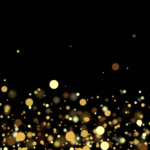 Фестивальний Дизайн Фону Падаючим Блискучим Конфетті Векторний Золотий Пил Запрошення — стоковий вектор