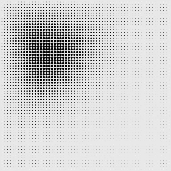 Fondo geométrico de medio tono abstracto flujo blanco diseño negro, plantilla de folleto — Vector de stock