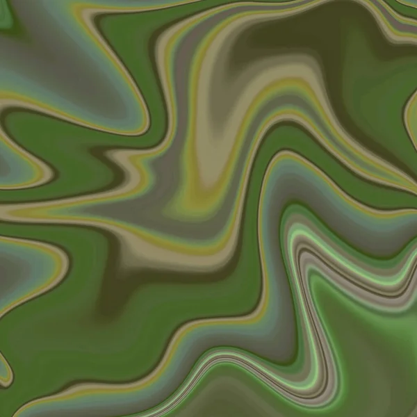 Abstract Modern Background Green Fluid Flow Lines Vector Design Element — Stock Vector