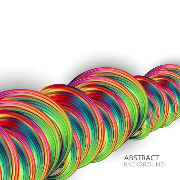渦巻くベクトル渦のスタイル、デザイン要素の明るい色の背景 — ストックベクタ