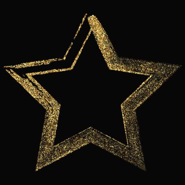 Soyut koyu altın tozu arka planı, yıldız tasarımı eps10