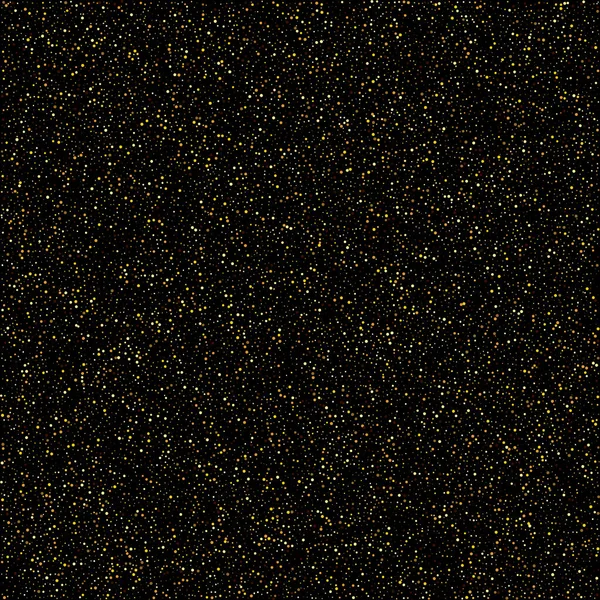 Decorative vector golden dust background on dark background, design element — Image vectorielle