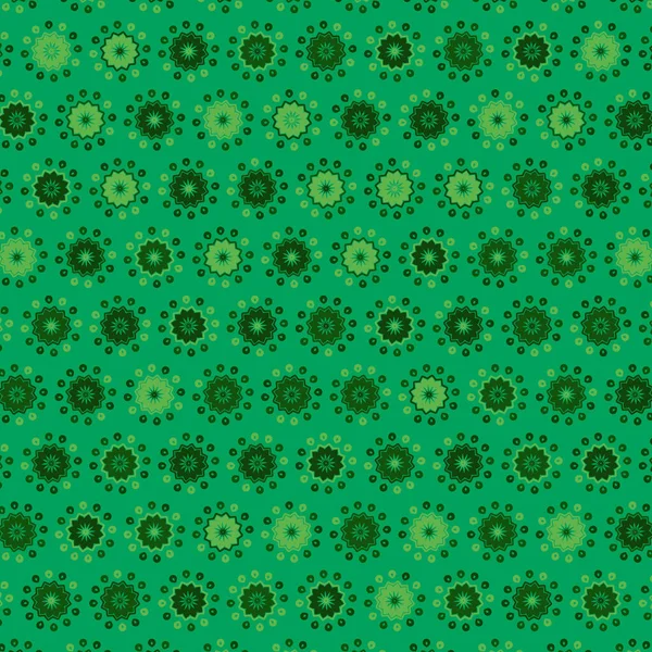 Renkli Figürlerin Yeşil Yarım Ton Dekoratif Yuvarlak Şekilleri Soyut Bir — Stok Vektör