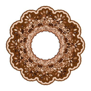 Decorative ornament in ethnic oriental style.