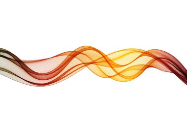 Transparent wave on the abstract brownish yellow background.