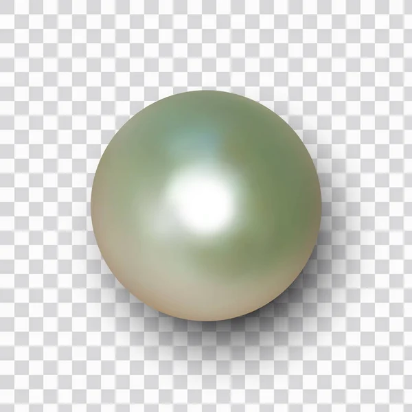 Pearl Vector Illustration Pearl Ball Pearls White Background Design Element — Vettoriale Stock